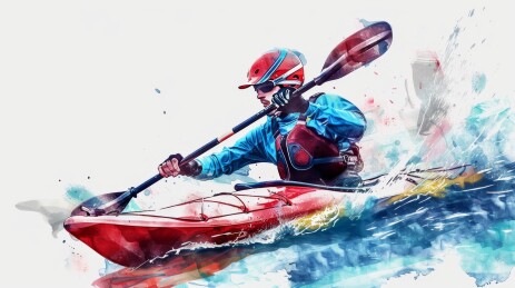 划艇体育运动背景