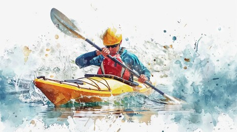 划艇体育运动背景