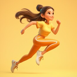 3D卡通体育运动人物