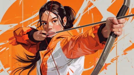 箭术体育运动背景