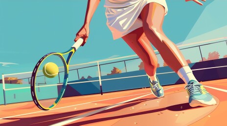 网球赛场上的对决