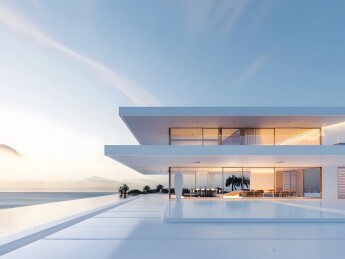 现代极简建筑场景