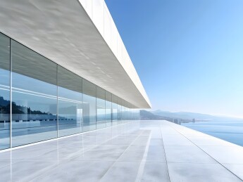 现代极简建筑场景