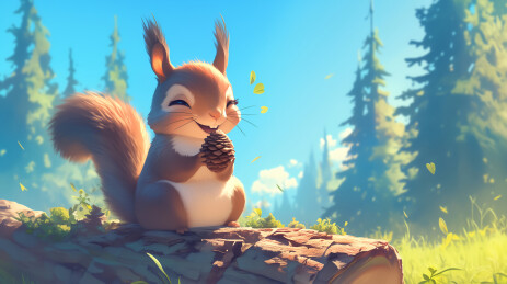 可爱的松鼠