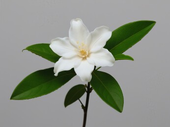茉莉花鲜花单色背景