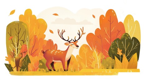 秋天的农场风景