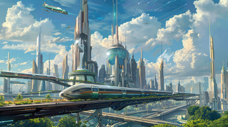 未来概念汽车场景