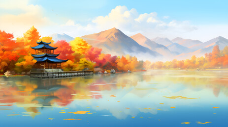 秋天的自然风景