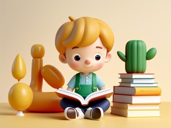 小男孩爱读书