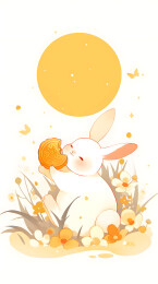 中秋节月饼节日插画