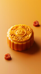 中秋节月饼美食食物卡通插画