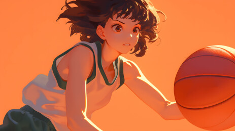 复古日漫风格插画