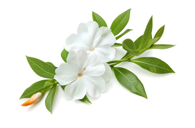 白色背景的花