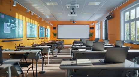 智能科技多媒体教室场景