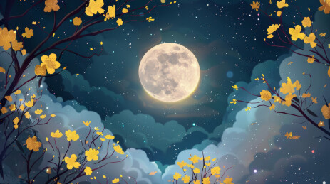 中秋节传统文化节日插图