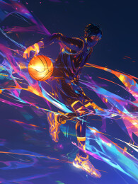 赛博朋克风格插画