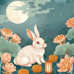 中秋玉兔