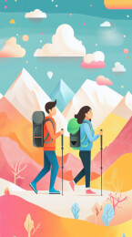 徒步旅行插图