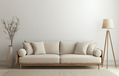 家里沙发上的空沙发