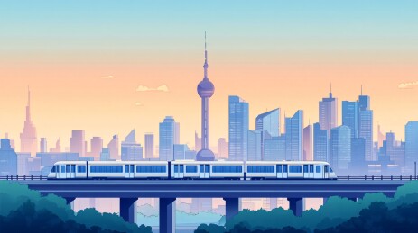 热门城市旅游景点插画明信片