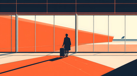 携带行李等高铁的人