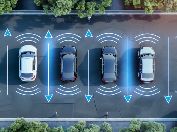 辅助驾驶主题插画