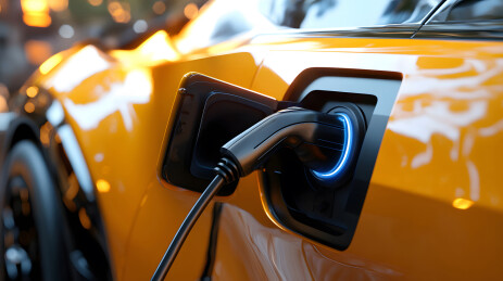 新能源汽车充电口特写