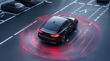 辅助驾驶主题插画