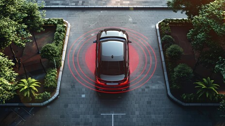 辅助驾驶主题插画