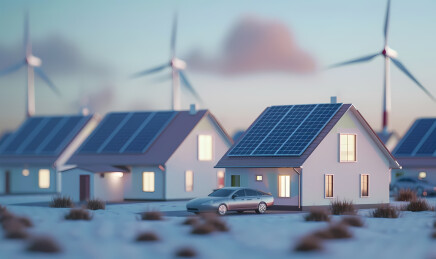 太阳能环保插画