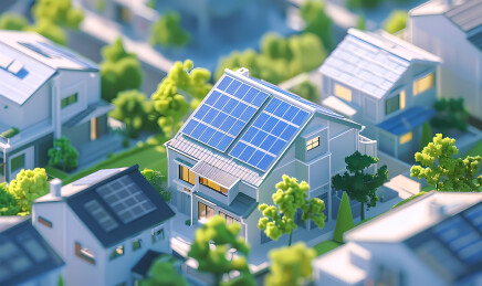 太阳能环保插画