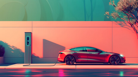 新能源汽车电动汽车充电低碳出行