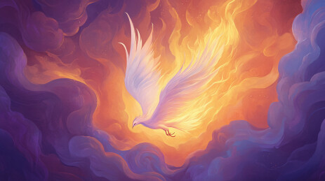 凤凰祥瑞艺术插画