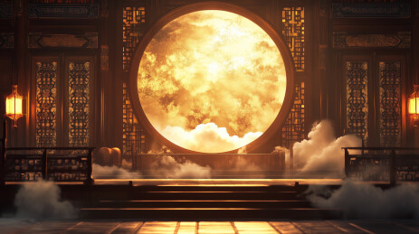 中式风格室内游戏场景