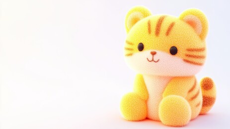 可爱毛毡风格十二生肖虎