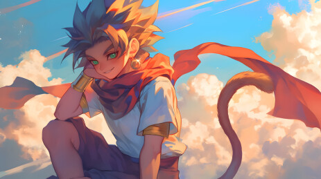 日漫漫画孙悟空插画