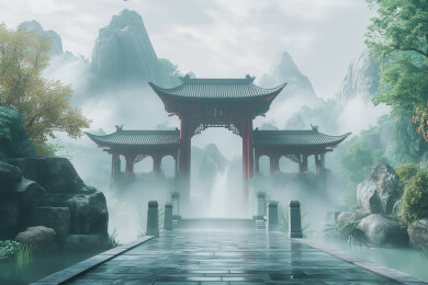 虚拟古代神话场景