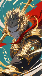 国风国潮悟空插画