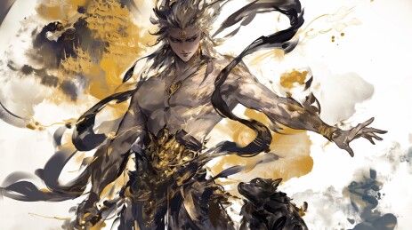 神话故事海报插画