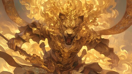 四臂金狮的魔法之姿