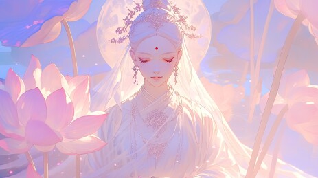 观世音壁纸插画