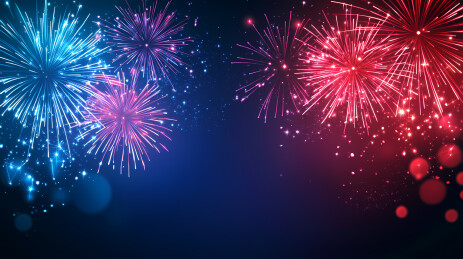 彩色烟花庆祝活动背景