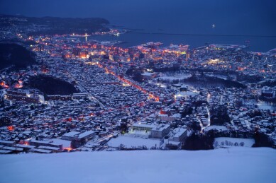 日本北海道小樽夜景
