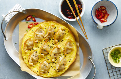 中式早餐美食 煎饺