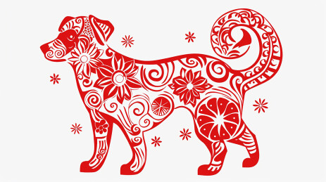 狗年剪纸
