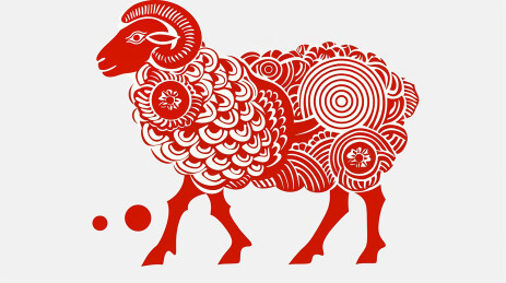 中国传统文化羊年剪纸