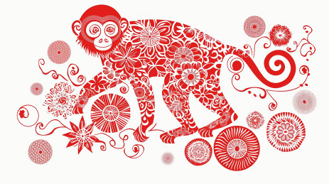 猴年剪纸