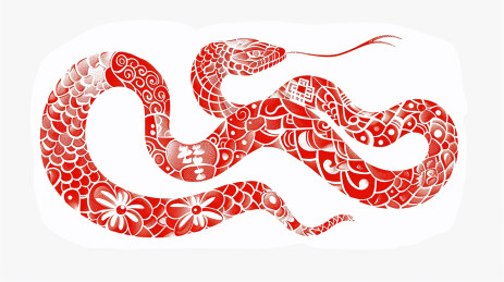 中国传统文化蛇年剪纸
