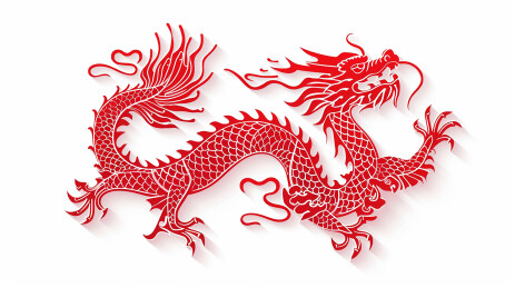 中国传统文化龙年剪纸
