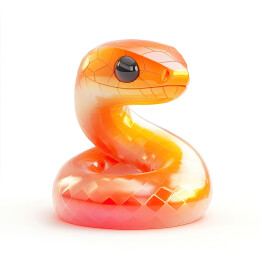 卡通蛇年小蛇吉祥物